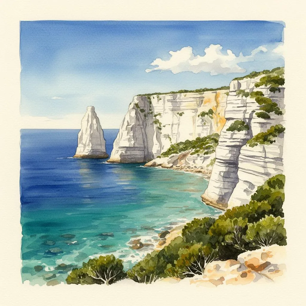 Falaises de Bonifacio en hiver